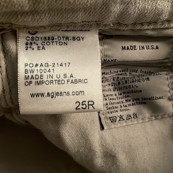 Light gray size 25R super skinny ankle jeans by Adriano Goldschmied - Picture 5 of 7